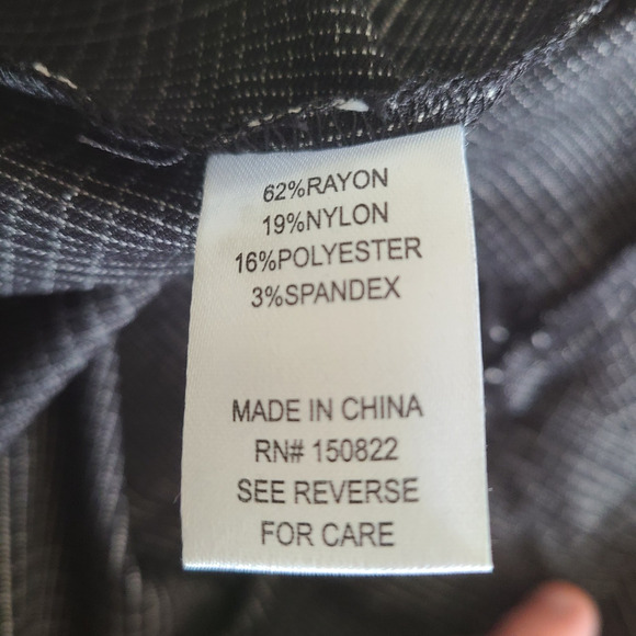 Zoe + Phoebe Dress Crop Pants Women Petite Large Pull On Plaid Stretch Career - Picture 9 of 10